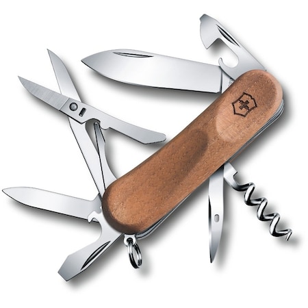 Swiss Army Brands 2024 Victorinox 2.3901.63Us2 Evolution Wood 14 Walnut 85Mm VIC-2.3901.63-X2
